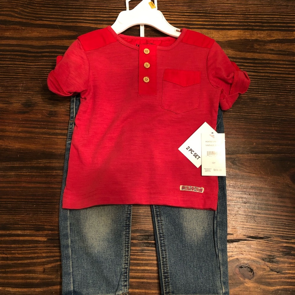 Unisex Hudson 2 piece set - 12M